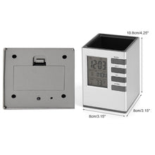 Stylish Multifunction Desk Clock with Pen Holder